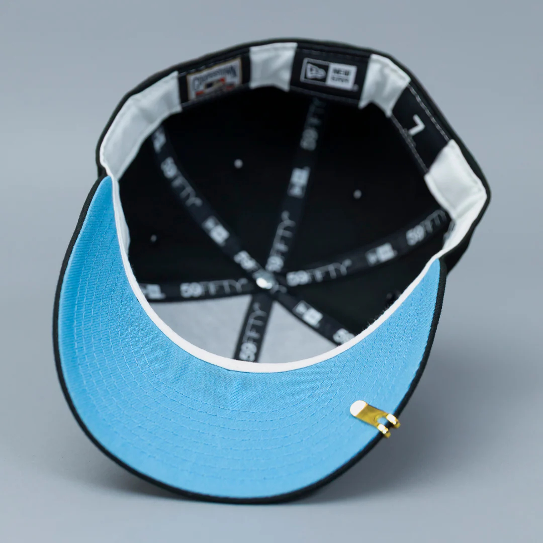 NEW ERA EXCLUSIVE 59FIFTY BLACK LOS ANGELES DODGERS W/ 40TH ANNIVERSARY SIDE PATCH