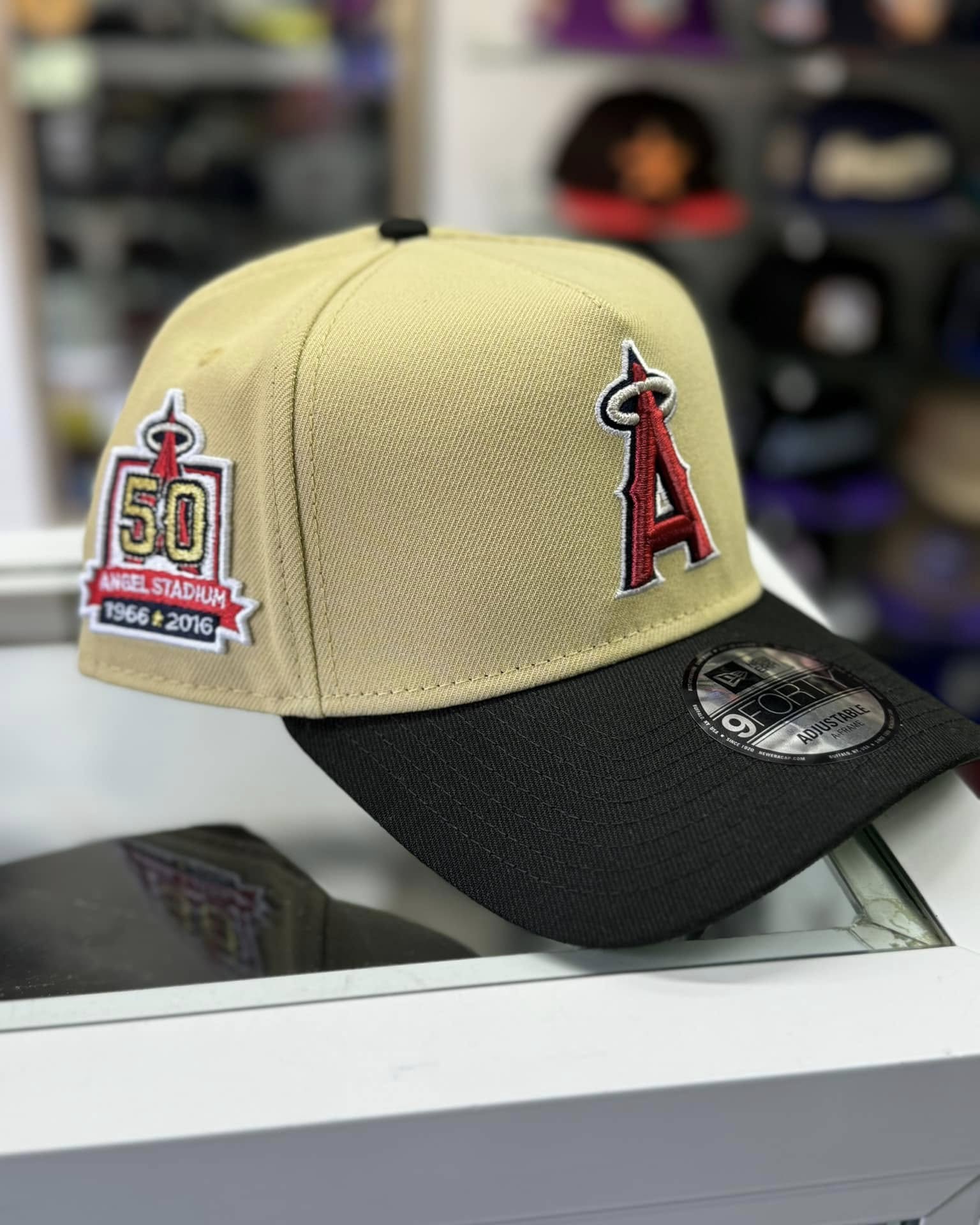 NEW ERA ANAHEIM ANGELS 50TH ANNIVERSARY VEGAS TWO TONE EDITION 9FORTY A FRAME SNAPBACK CAP