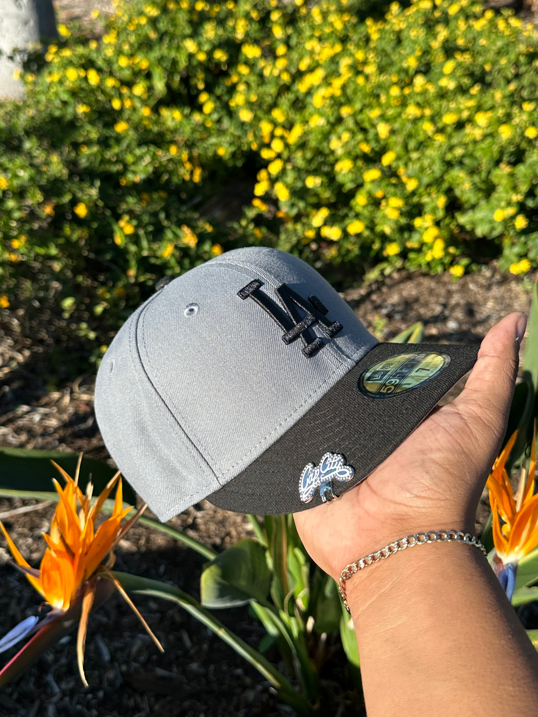 NEW ERA EXCLUSIVE 59FIFTY DARK GREY/BLACK LOS ANGELES DODGERS TWO TONE