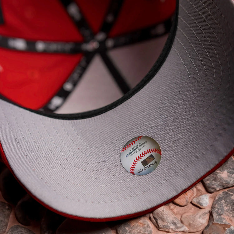 CHICAGO CUBS MLB RED GRAY UV / NEW ERA 9FORTY A-FRAME