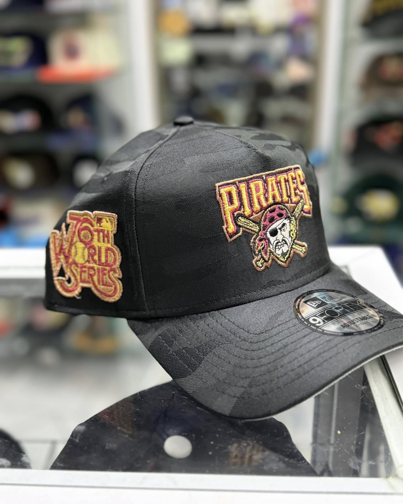 NEW ERA PITTSBURGH PIRATES WORLD SERIES 1979 MIDNIGHT CAMO EDITION 9FIFTY A FRAME SNAPBACK HAT