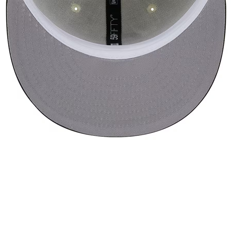 NEW ERA MEN'S SAN DIEGO PADRES NEW ERA CREAM COOPERSTOWN COLLECTION CHROME 59FIFTY FITTED HAT