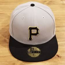 NEW ERA PITTSBURGH PIRATES NEW ERA 59FIFTY FITTED HAT (1999-2000 ROAD GRAY BLACK GRAY UNDER BRIM)