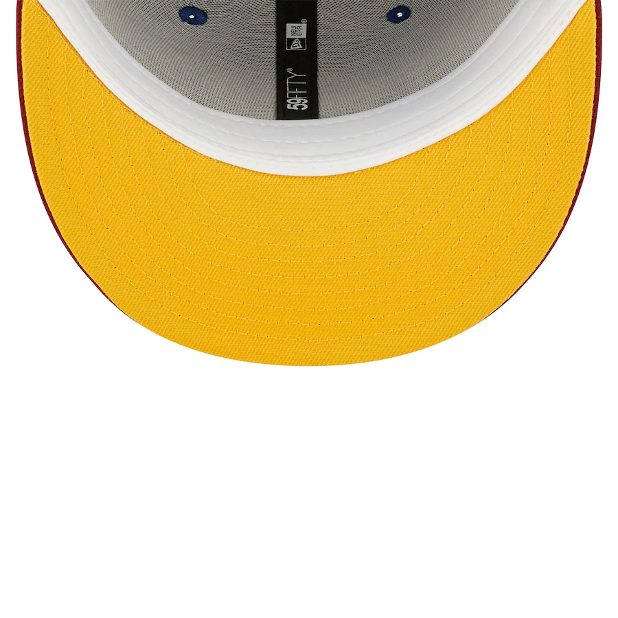 NEW ERAMEN'S CHICAGO WHITE SOX NEW ERA ROYAL/RED SPARE LOGO MASTER GEM GOLD BRIM 59FIFTY FIT CAP