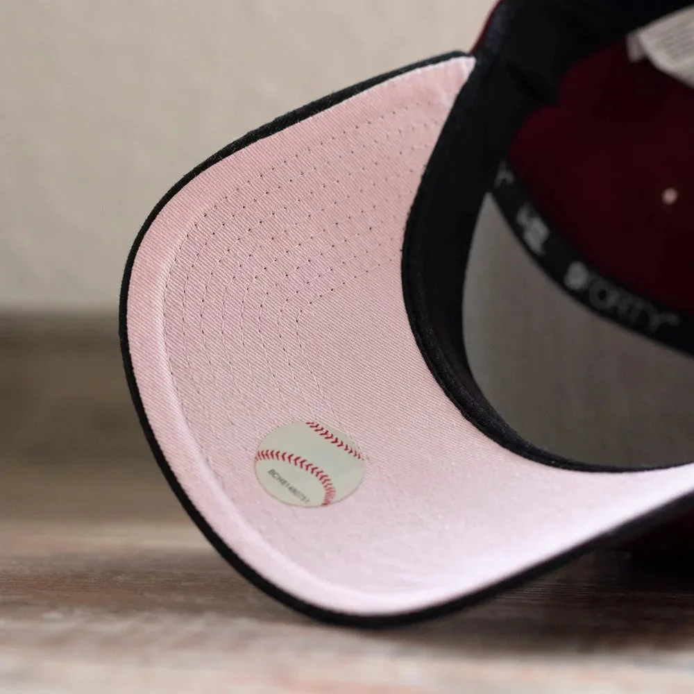 NEW ERA 9FORTY A-FRAME MLB LOS ANGELES DODGERS 100TH ANNIVERSARY TWO TONE / PINK UV SNAPBACK CAP HAT MLB