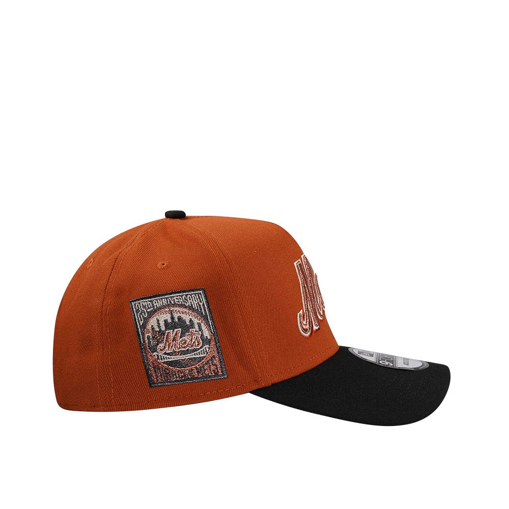 NEW ERA NEW YORK METS 25TH ANNIVERSARY RUSTY COPPER 9FORTY A FRAME SNAPBACK HAT