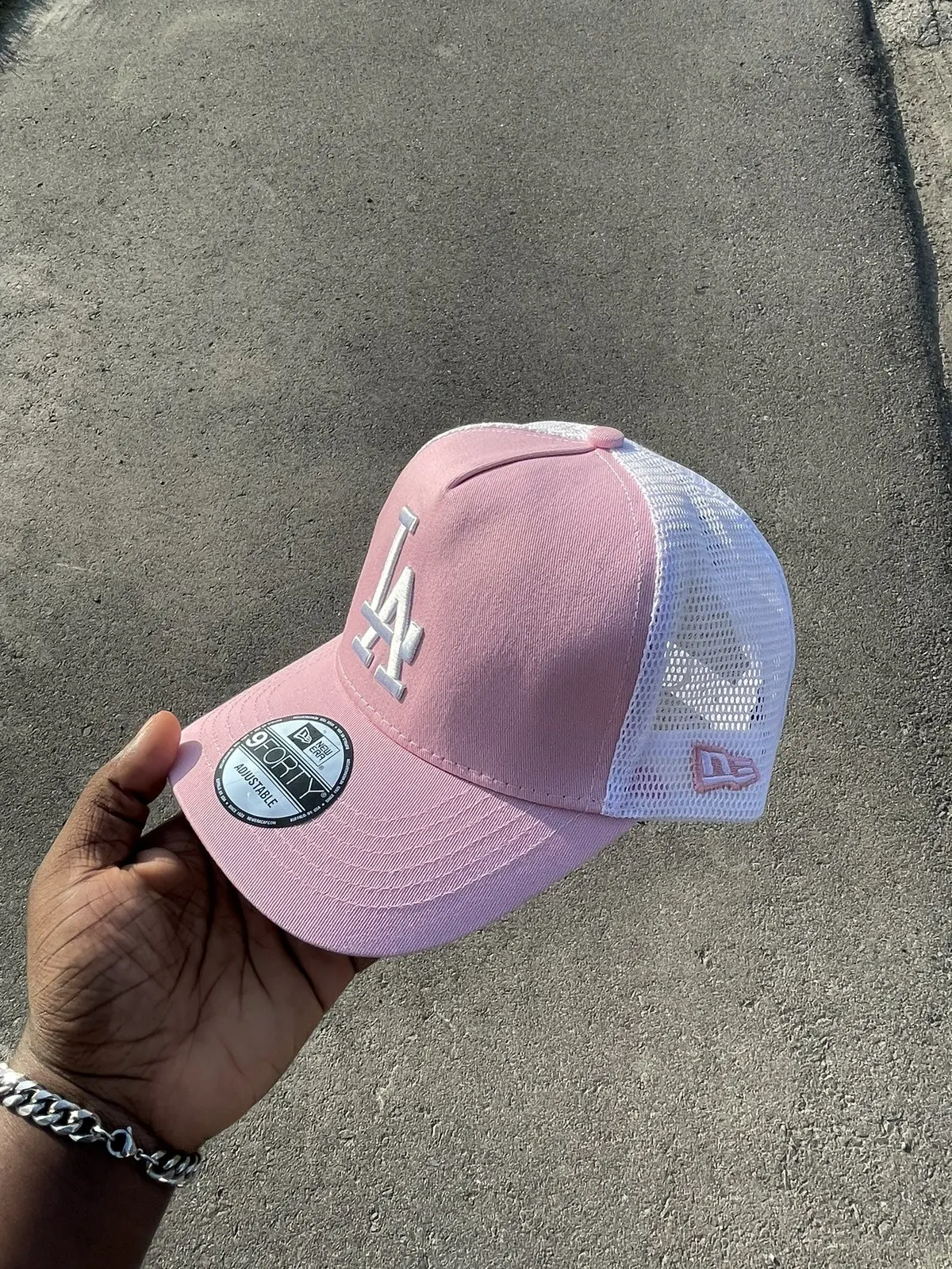 NEW ERA LOS ANGELES DODGERS CONTRAST COLOR WHITE MESH BREATHABLE TYPE A WHITE TRUCK DRIVER-NEW ERA-MULTI-STYLE