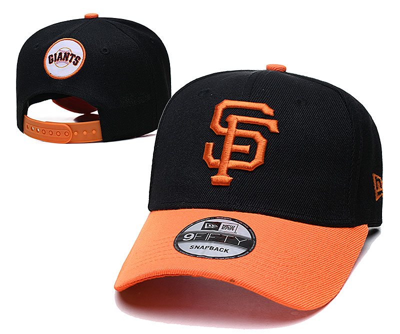 NEW ERA SAN FRANCISCO GIANTS PRO STANDARD DOUBLE CITY BASEBALL CAP-BLACK & ORANGE