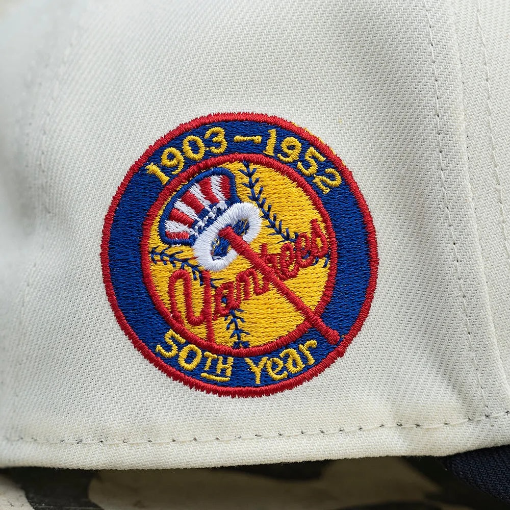 NEW ERA NEW YORK YANKEES 50TH ANNIVERSARY CHROME TWO TONE EDITION 9FORTY A FRAME SNAPBACK HAT CAP MLB