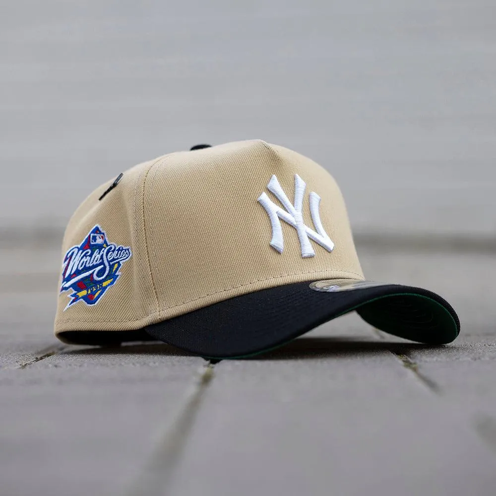 NEW ERA 9FORTY A-FRAME MLB NEW YORK YANKEES WORLD SERIES 1998 TWO TONE / KELLY GREEN UV SNAPBACK