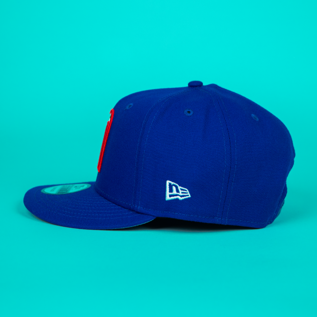 NEW ERA 9FIFTY BLUE MEXICO WBC SNAPBACK W/ MEXICO FLAG SIDE PATCH