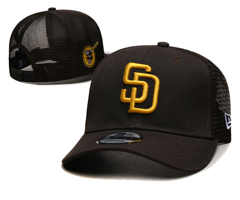 New San Diego Padres Era SD MLB Adjustable Trucker Cap Unisex Hat-Collection Series