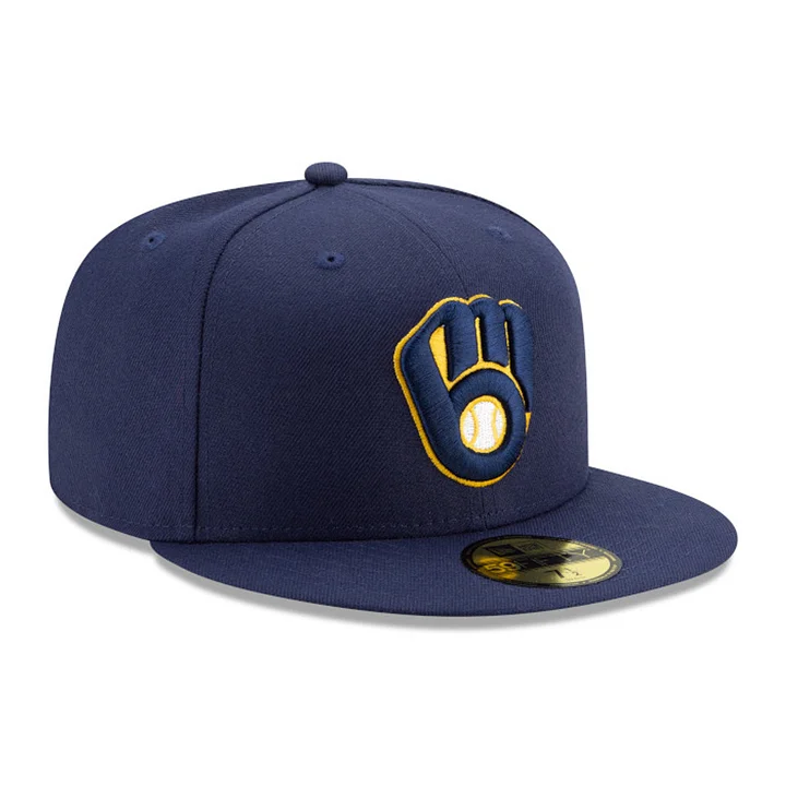 NEW ERA MILWAUKEE BREWERS DARK ROYAL ON-FIELD 59FIFTY FITTED CAP