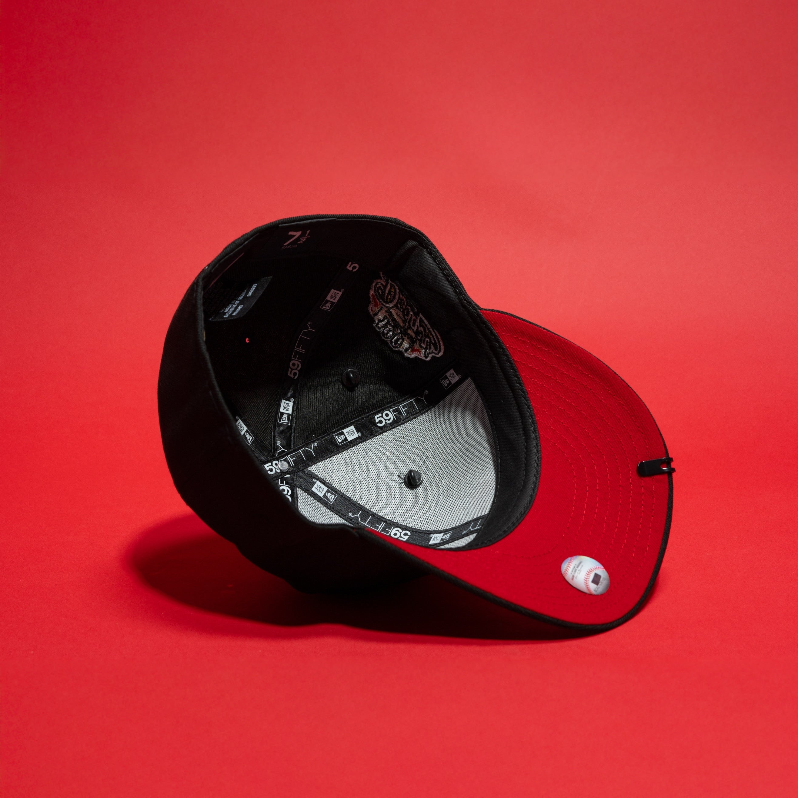 NEW ERA EXCLUSIVE 59FIFTY BLACK LOS ANGELES DODGERS W/ 100TH ANNIVERSARY SIDE PATCH