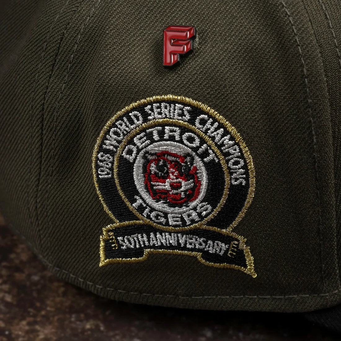 DETROIT TIGERS MLB OLIVE RED UV / NEW ERA 9FORTY A-FRAME