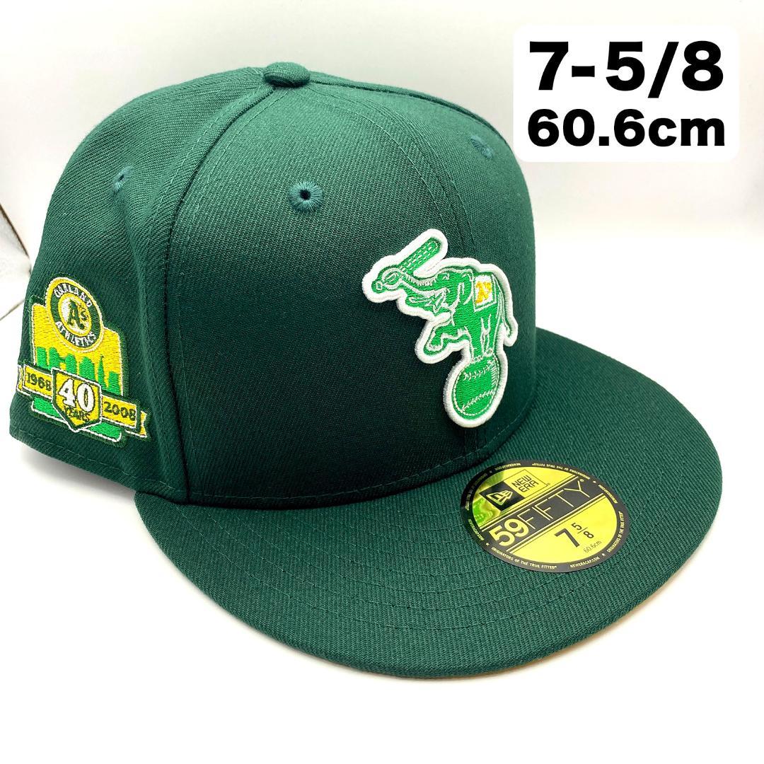 NEW ERA OAKLAND ATHLETICS 40TH ANNIVERSARY METAL GREEN TWO-TONE 59FIFTY FIT CAP