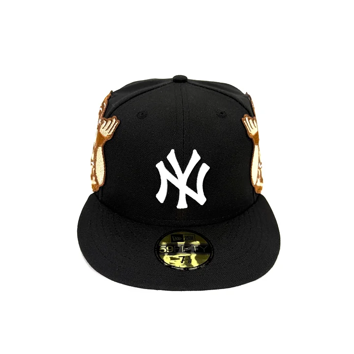 NEW ERA JON STAN HYPE BLACK NEW YORK YANKEES NY EMBROIDERED CASUAL BASEBALL CAP