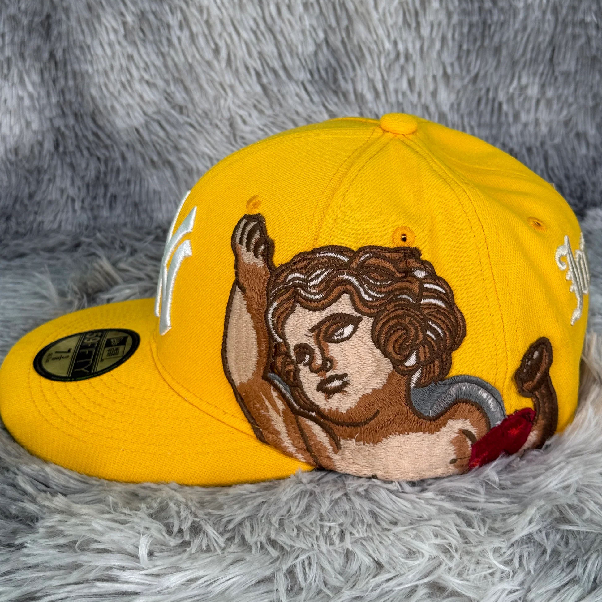 NEW ERA NEW YORK YANKEES JON STAN YELLOW EMBROIDERED CASUAL BASEBALL CAP