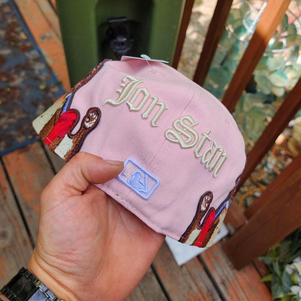 NEW ERA ARIZONA DIAMONDBACKS JON STAN PINK EMBROIDERED CASUAL BASEBALL CAP