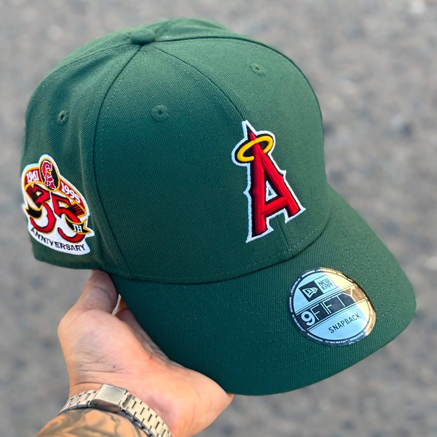 NEW ERA NEW ANGELS 35TH ANNIVERSARY EMBROIDERED CASUAL BASEBALL CAP
