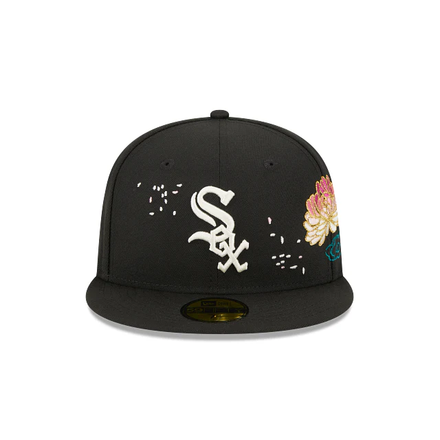 NEW ERA CHICAGO WHITE SOX MLB CHERRY BLOSSOM EMBROIDERED CASUAL BASEBALL CAP