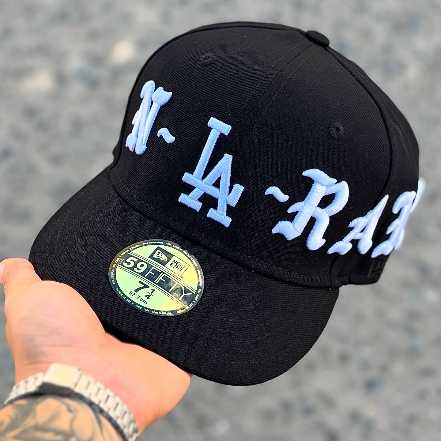 NEW ERA LA DODGERS X BORN RAISE FITT EMBROIDERED CASUAL BASEBALL CAP