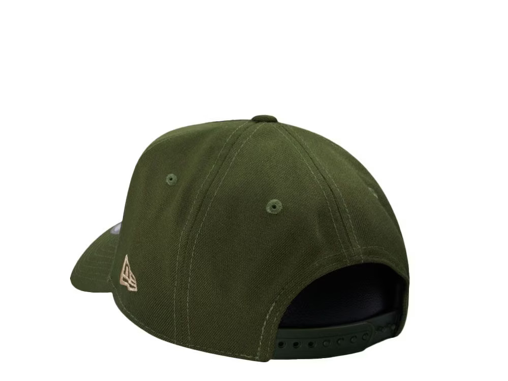 NEW ERA OAKLAND ATHLETICS 50TH ANNIVERSARY OLIVE COPPER 9FORTY A FRAME SNAPBACK CASQUETTE