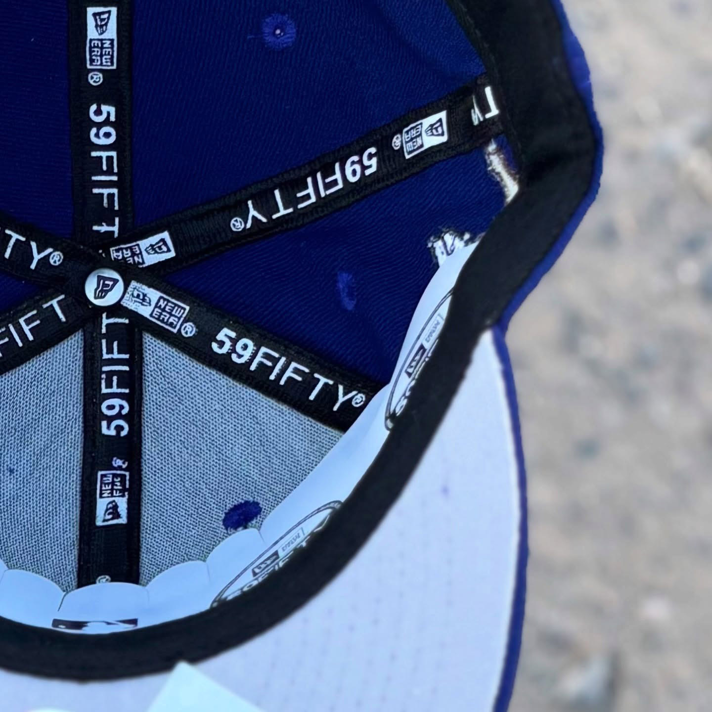 NEW ERA LOS ANGELES DODGERS BORN X RAISED ROYAL CHERUB EMBROIDERED CASUAL BASEBALL CAP