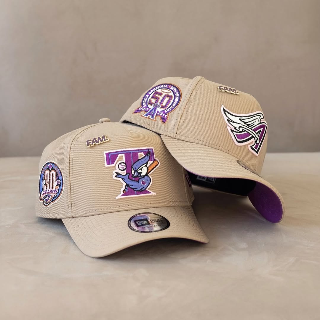 NEW ERA 9FORTY A-FRAME TORONTO BLUE JAYS 30TH ANNIVERSARY CAMEL / SPARKLING GRAPE