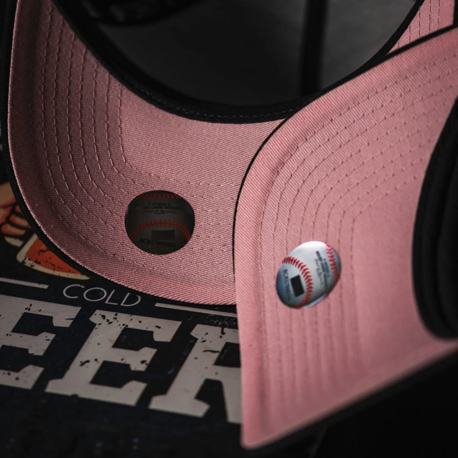 NEW ERA 9FORTY A-FRAME LOS ANGELES DODGERS 60TH ANNIVERSARY TWO TONE / PINK UV SNAPBACK CAP