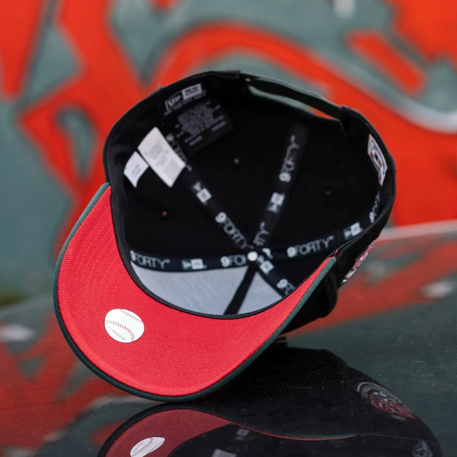 NEW ERA 9FORTY A-FRAME SAN FRANCISCO GIANTS 25TH ANNIVERSARY TWO TONE / SCARLET UV SNAPBACK