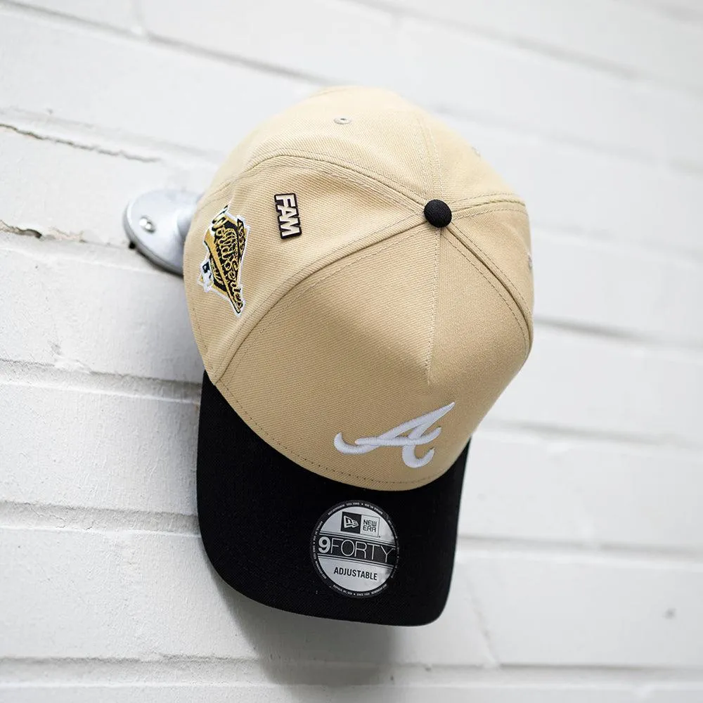 NEW ERA 9FORTY A-FRAME MLB ATLANTA BRAVES WORLD SERIES 1995 TWO TONE / KELLY GREEN UV SNAPBACK