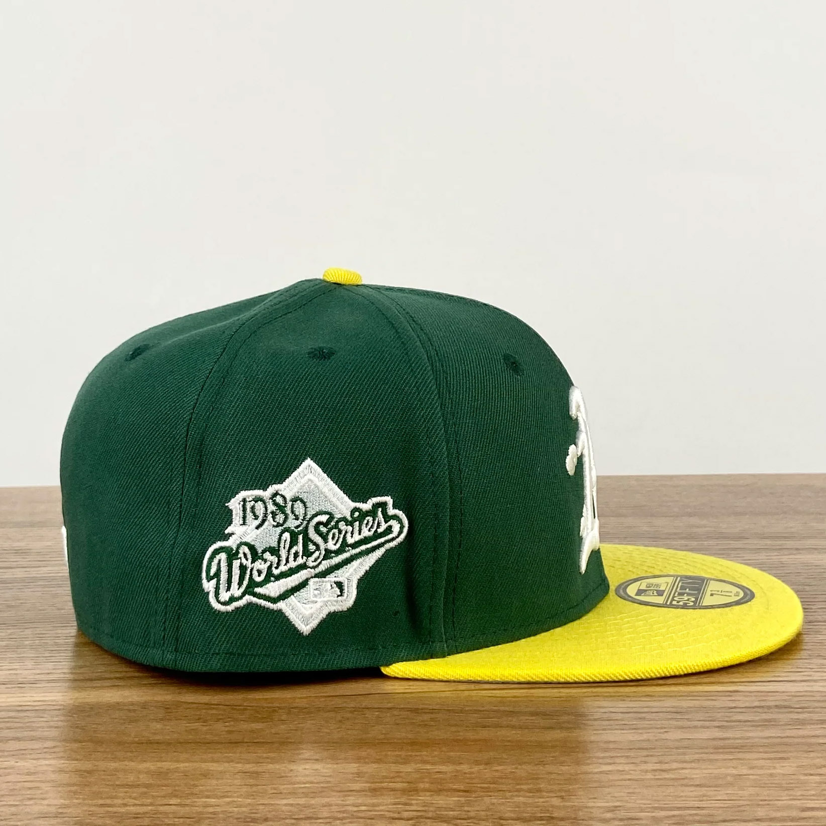 NEW ERA OAKLAND ATHLETICS LETTERMAN FITTED SNAPBACKS IN DARK GREEN