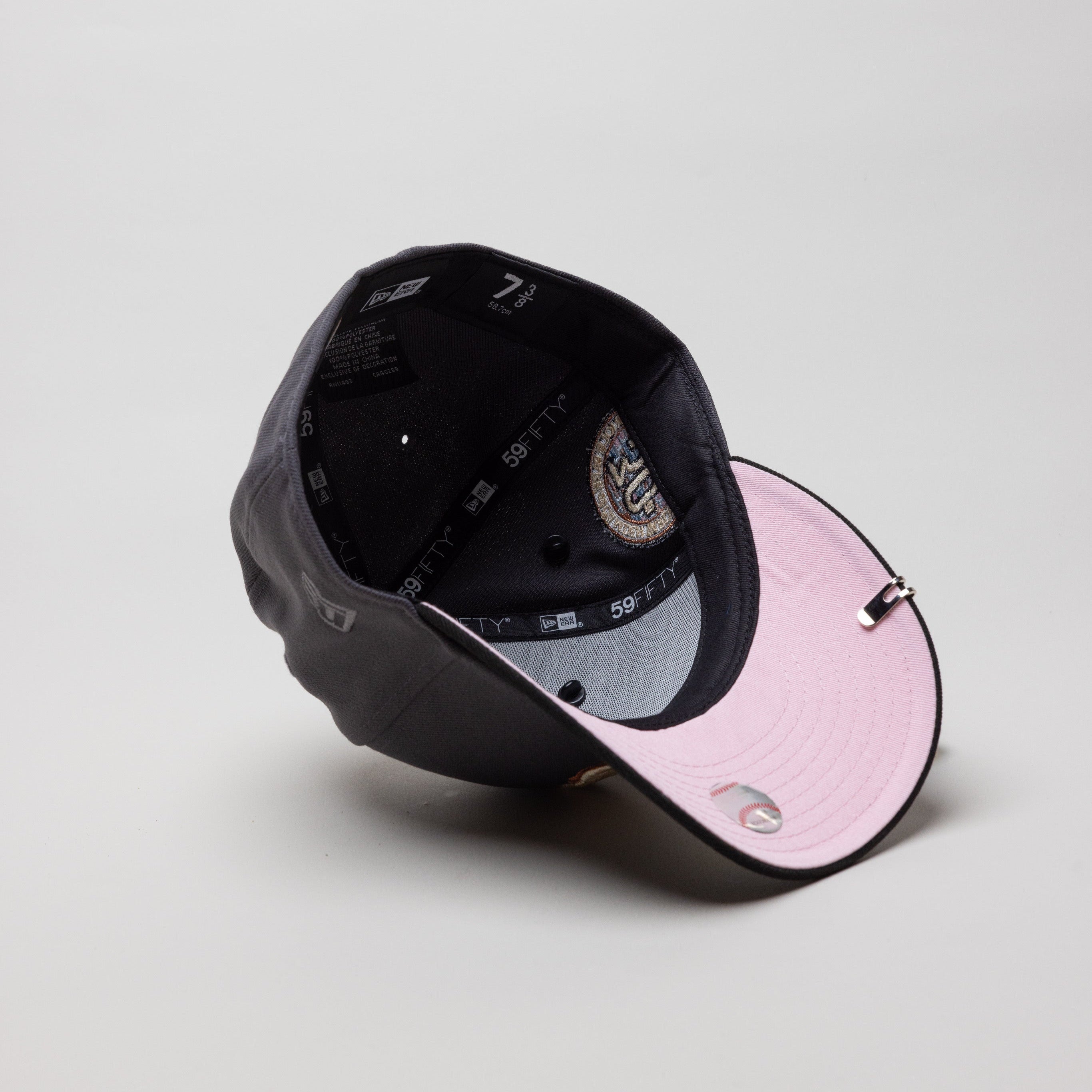 NEW ERA EXCLUSIVE 59FIFTY DARK GREY/ BLACK BALTIMORE ORIOLES W/ 30TH ANNIVERSARY PATCH