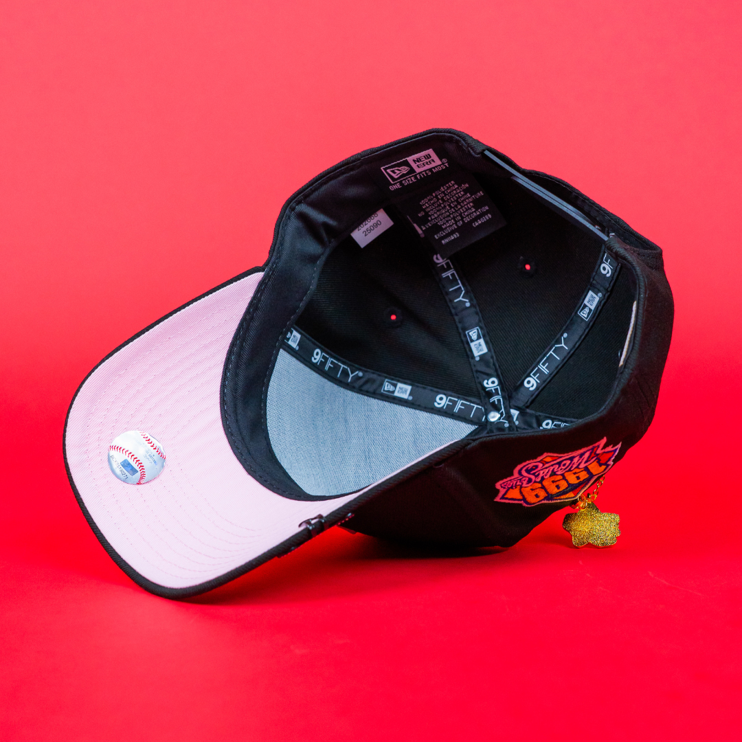 NEW ERA 9FIFTY A-FRAME BLACK NEW YORK YANKEES SNAPBACK W/ 1999 WORLD SERIES WORLD SERIES SIDE PATCH