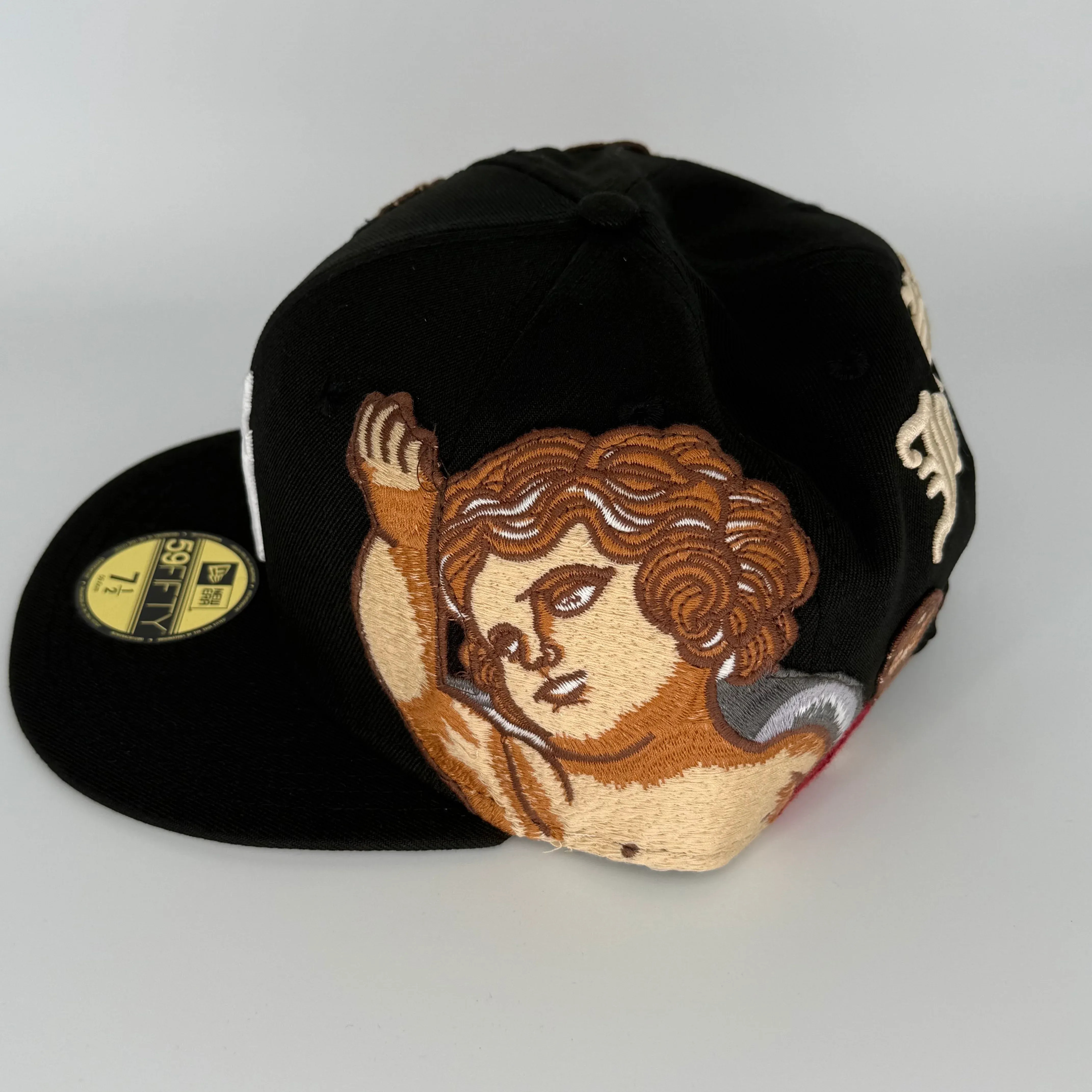 NEW ERA BLACK NEW YORK NY YANKEES SNAPBACK JON STAN HYPE 59 FITTED HAT RARE EXCLUSIVE