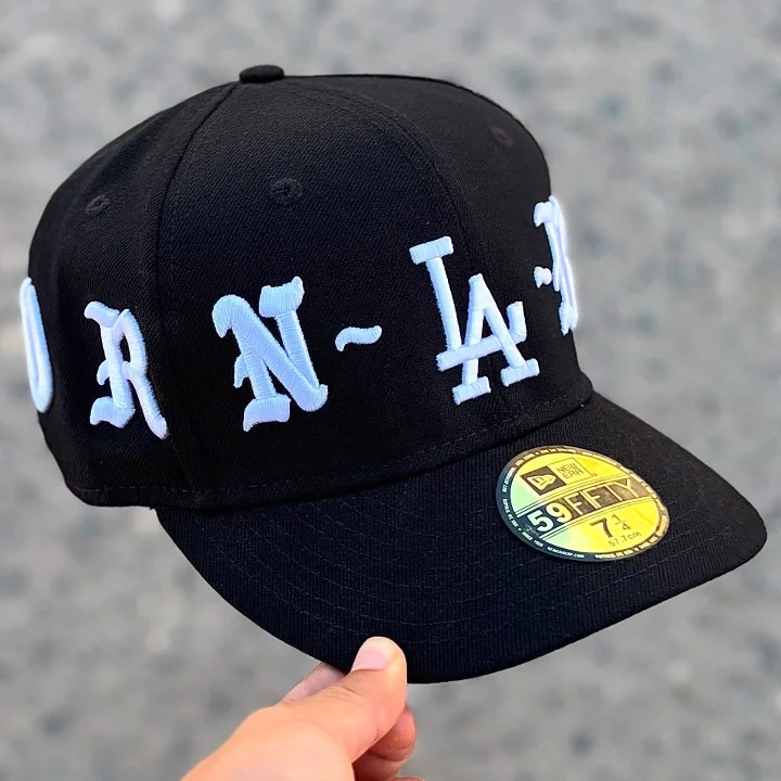 NEW ERA LA DODGERS X BORN RAISE FITT EMBROIDERED CASUAL BASEBALL CAP