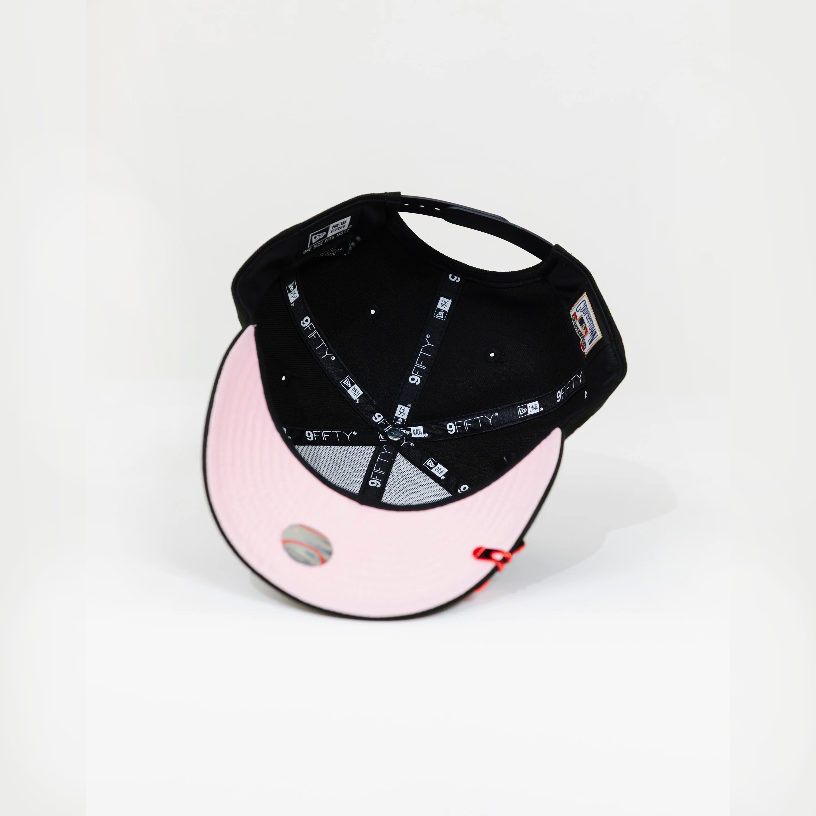 NEW ERA EXCLUSIVE 9FIFTY BLACK LOS ANGELES DODGERS SNAPBACK W/ 50TH ANNIVERSARY SIDE PATCH