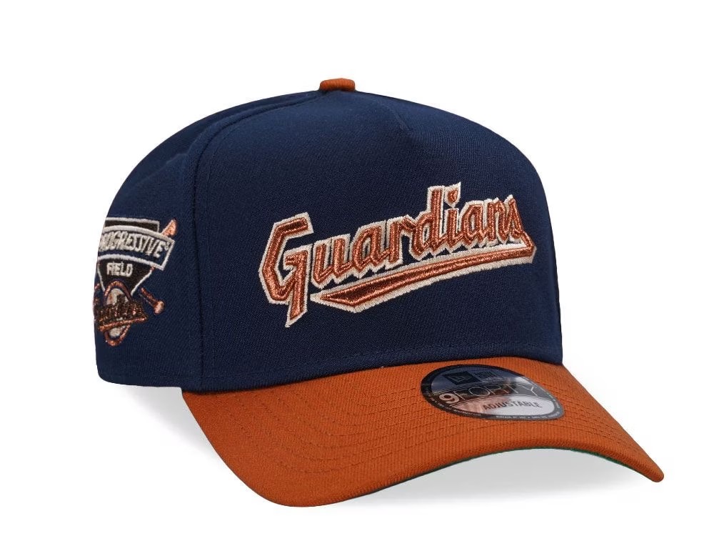 NEW ERA CLEVELAND GUARDIANS PROGRESSIVE FIELD COPPER TWO TONE 9FORTY A FRAME SNAPBACK CAP