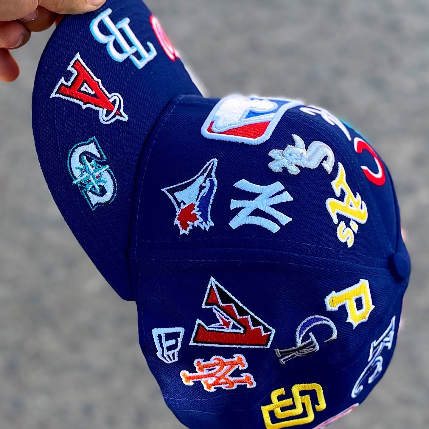 NEW ERA MULTI TEAMS PATCH LOGOS EMBROIDERED CASUAL BASEBALL CAP