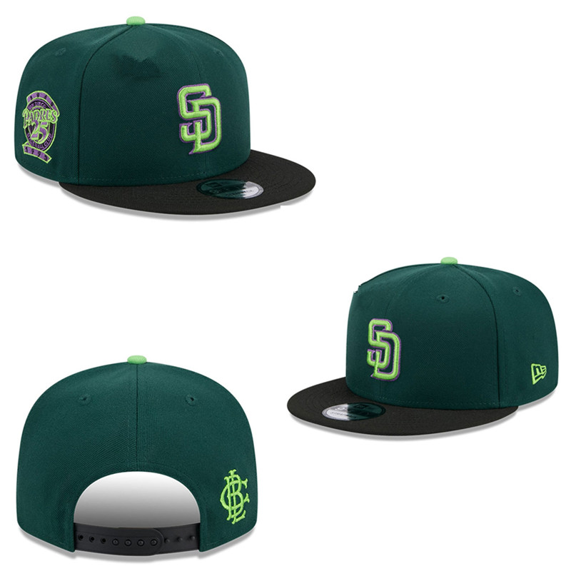 NEW ERA NEW SAN DIEGO PADRES ERA SD MLB ADJUSTABLE TRUCKER CAP UNISEX HAT-COLLECTION SERIES-FLAT BRIM