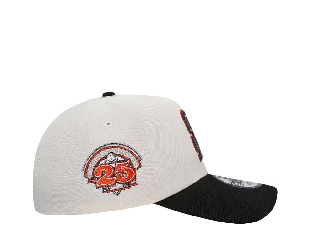 NEW ERA SAN FRANCISCO GIANTS 25TH ANNIVERSARY CHROME THROWBACK TWO TONE EDITION 9FORTY A FRAME SNAPBACK HAT