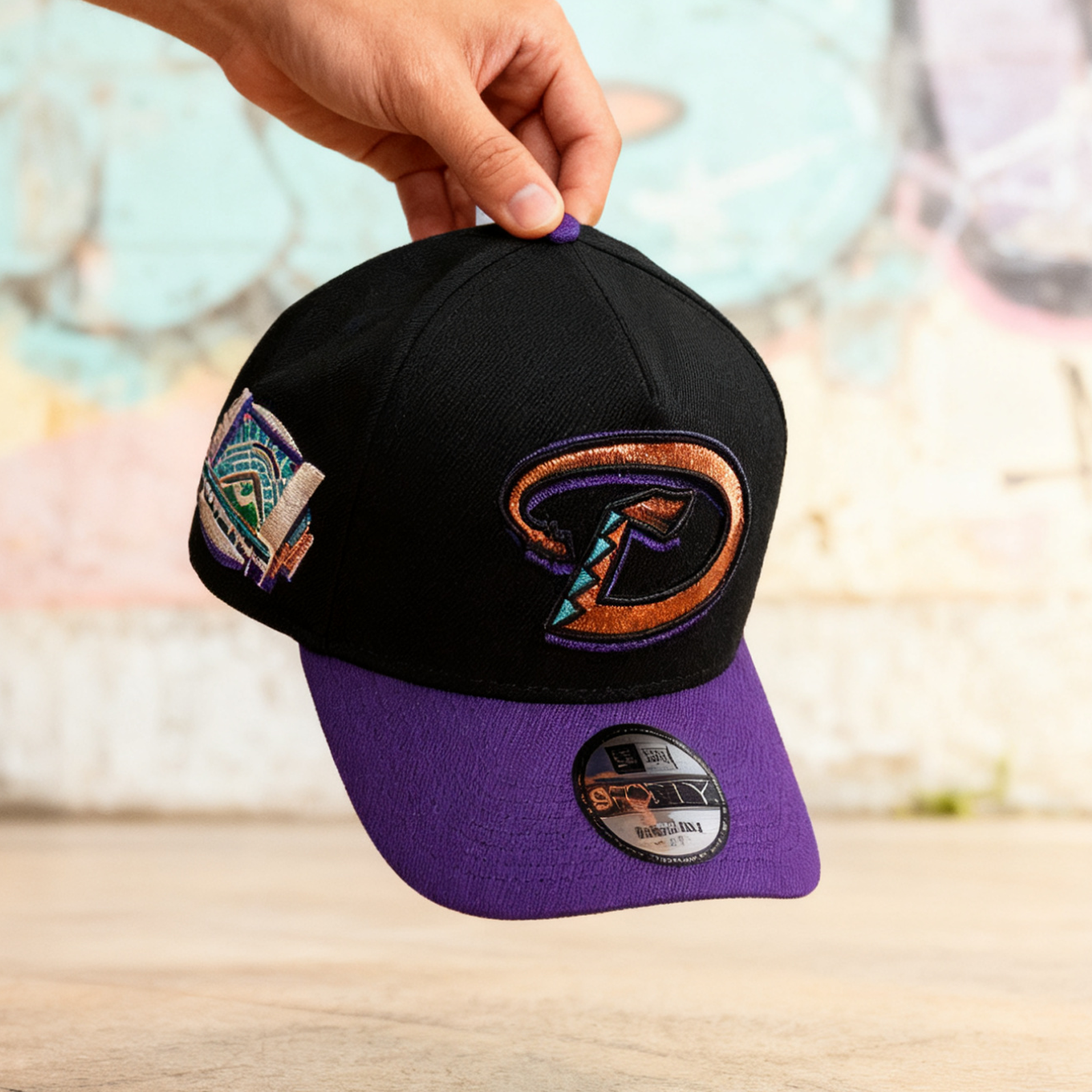 NEW ERA ARIZONA DIAMONDBACKS CHASE FIELD STADIUM TWO TONE 9FORTY A FRAME SNAPBACK HAT