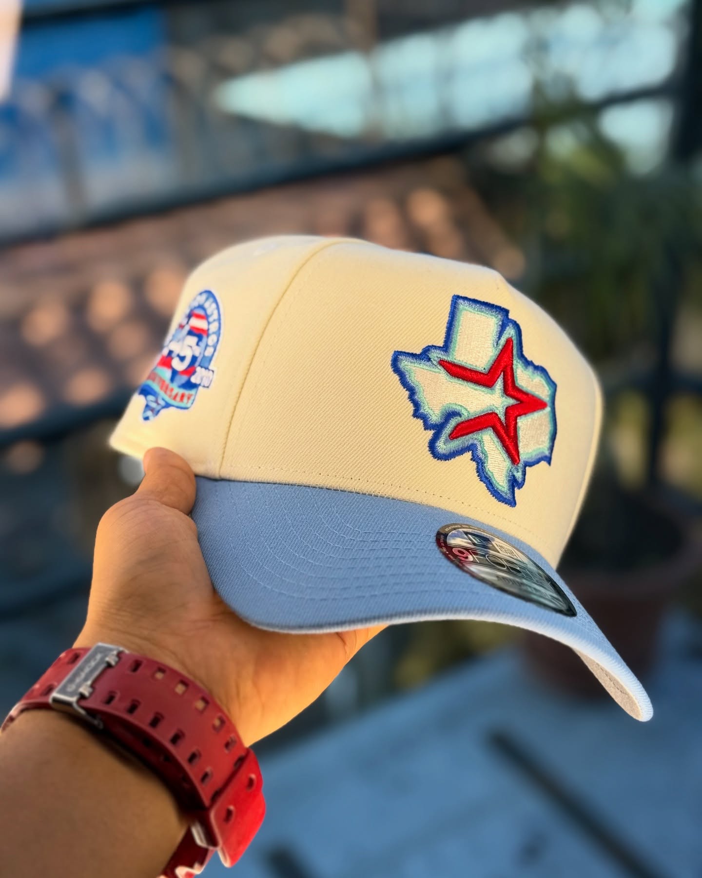 NEW ERA HOUSTON ASTROS 45TH ANNIVERSARY COLOR FLIP TWO TONE EDITION 9FORTY A FRAME SNAPBACK HAT