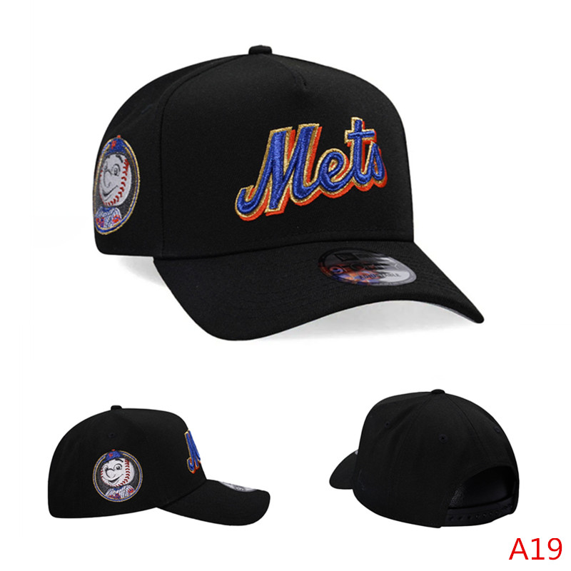 New Era New York Mets Black Classic Edition 9Forty A Frame Trucker Snapback Cap