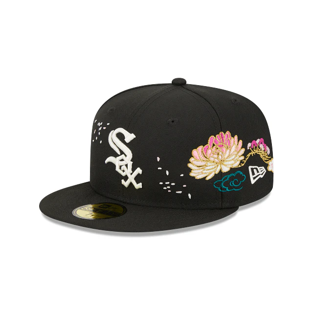NEW ERA CHICAGO WHITE SOX MLB CHERRY BLOSSOM EMBROIDERED CASUAL BASEBALL CAP
