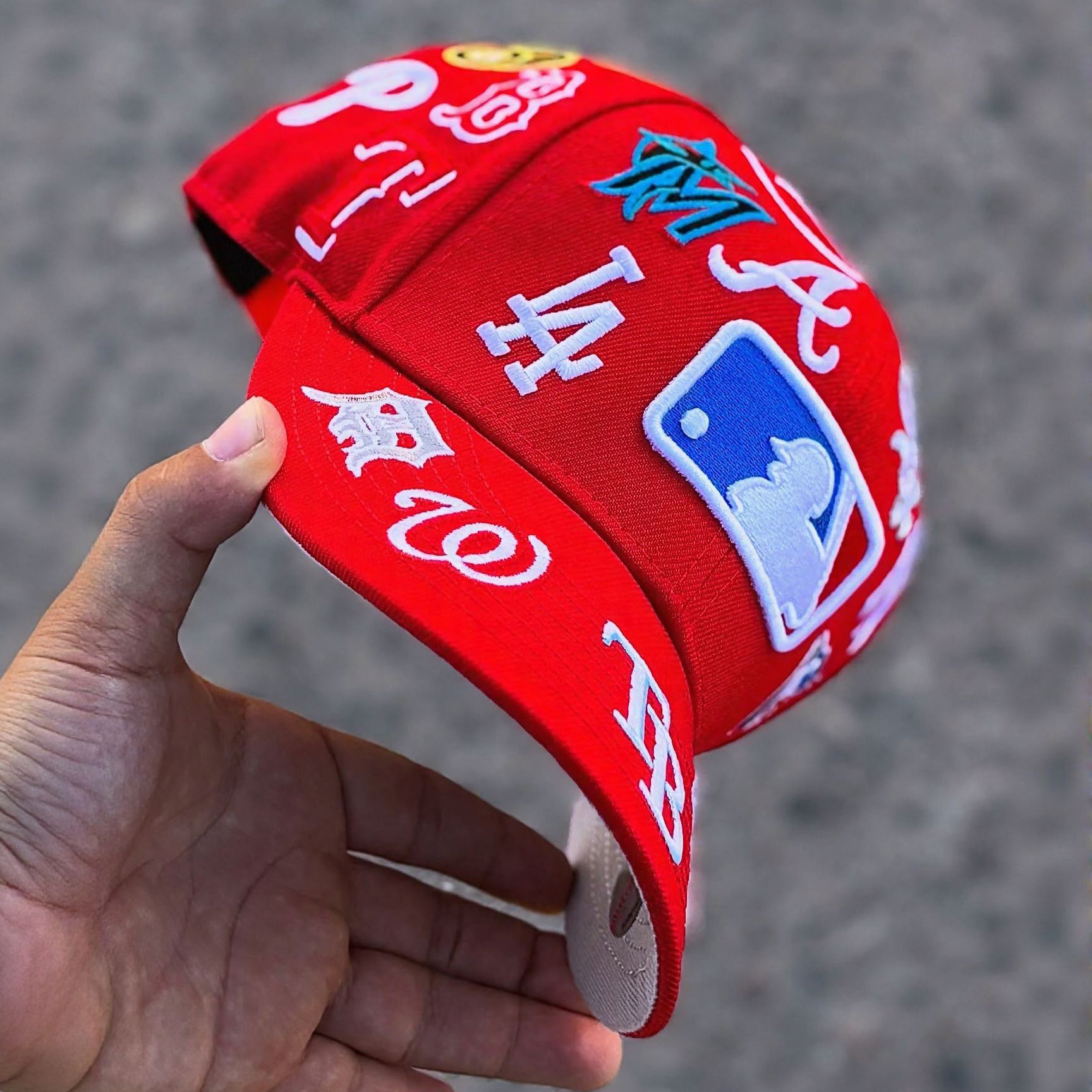 NEW ERA MULTI TEAMS PATCH LOGOS EMBROIDERED CASUAL BASEBALL CAP