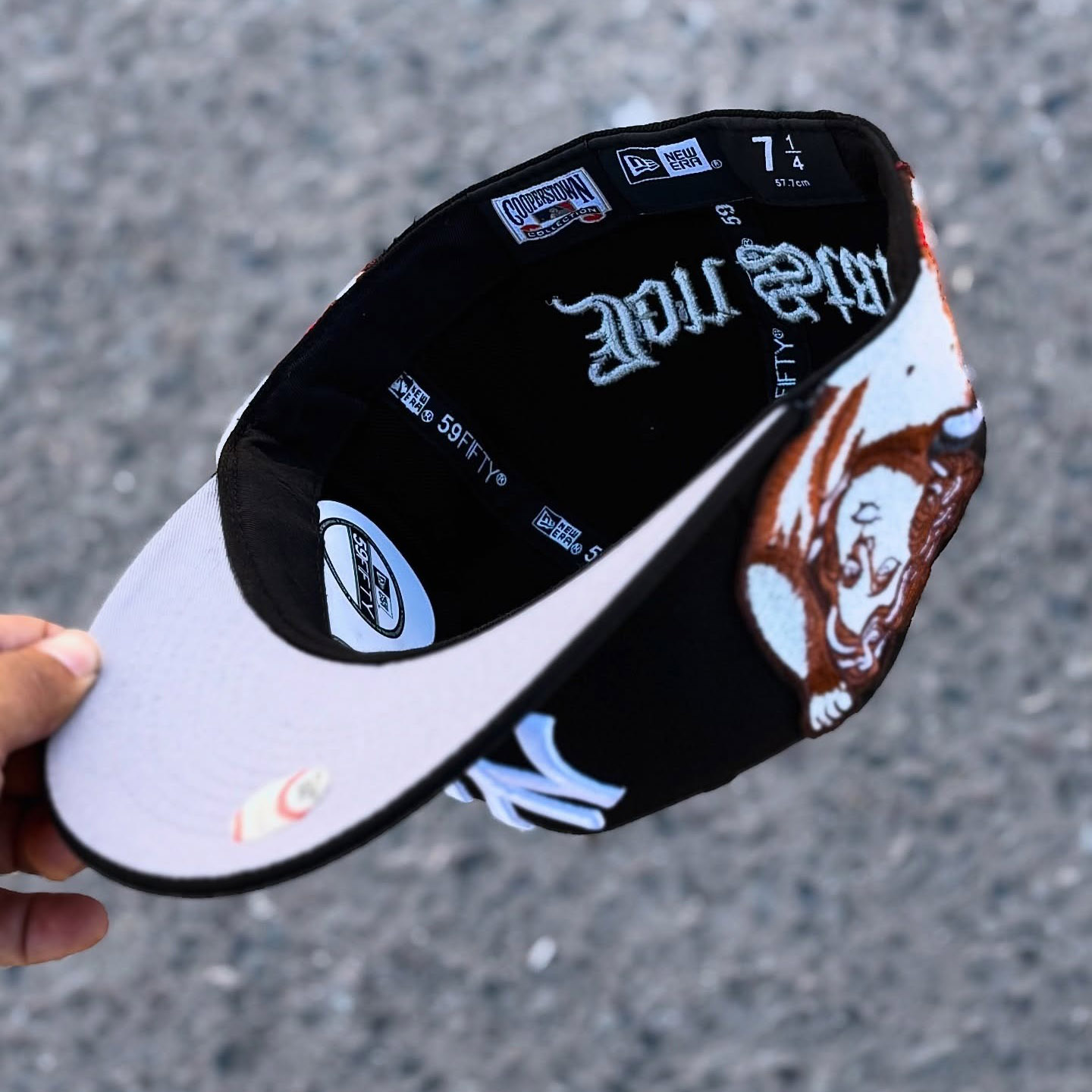 NEW ERA JON STAN HYPE BLACK NEW YORK YANKEES NY EMBROIDERED CASUAL BASEBALL CAP