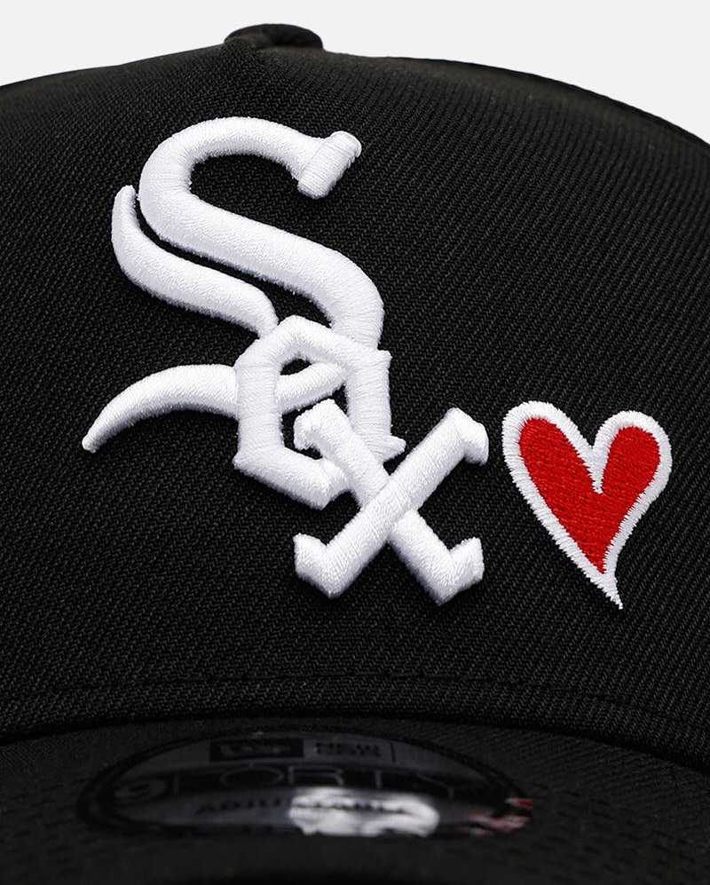 NEW ERA CHICAGO SOX LOVE 9FORTY ADJUSTABLE BLACK SNAPBACK
