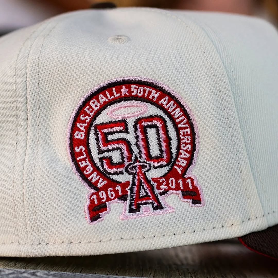 NEW ERA 9FORTY A-FRAME ANAHEIM ANGELS 50TH ANNIVERSARY TWO TONE / SCARLET RED